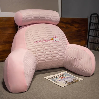 Cute Animal Cartoon Headboard Backrest Cushion – Soft PU Foam Sofa & Bed Reading Pillow | 60x40 & 70x50cm