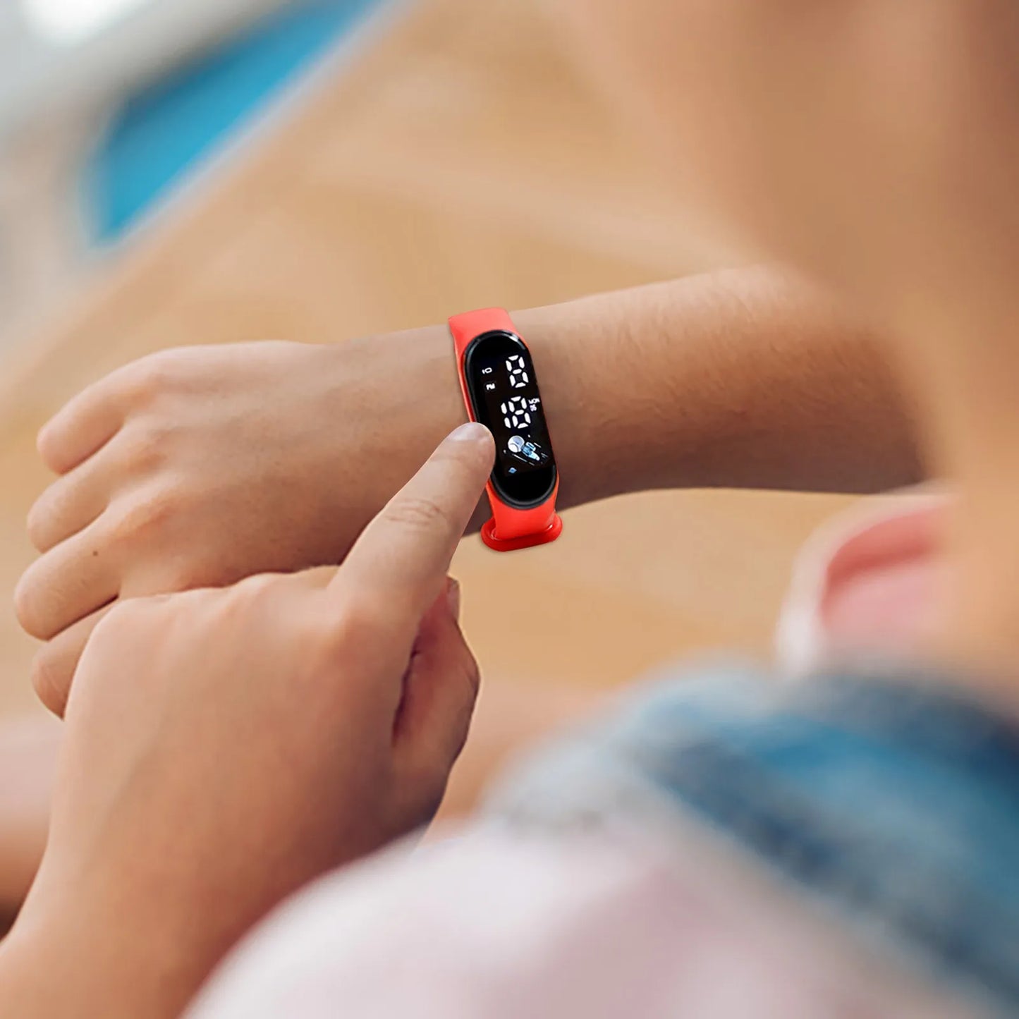 Kawaii Smart Watch For Kids Fashion Outdoor Waterproof Sports Kids' Watches Boy Girls Digital Watches Silicone montre enfant - BeeTrendyShop.COM