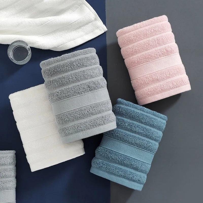 Kids Cotton Face Towel Set – Soft, Absorbent Square Hand Towels 35x35cm