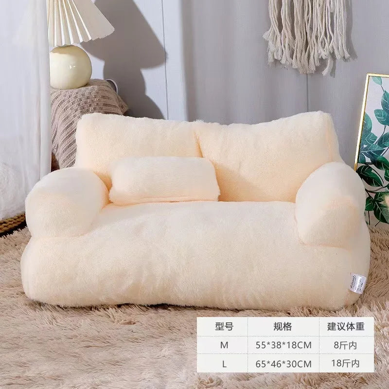 4-Season Removable Pet Sofa Bed - Extra Large Washable Bed for Cats & Dogs