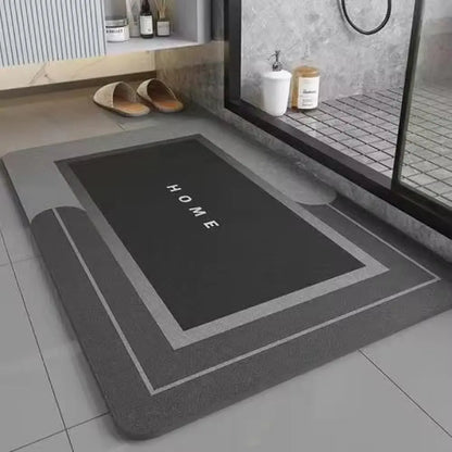 VIKAMA Diatom Mud Bath Mat – Quick-Dry Super Absorbent Bathroom & Door Mat | Modern Design