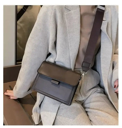 Crossbody Bag PU Leather Fashion Bags for Women Travel Handle Handbag Fashion Shoulder Messenger Bag Ladies Small Flap Bag - BeeTrendyShop.COM