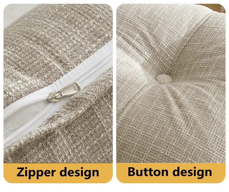Large Square Headboard Cushion 60x60x18cm – Soft Sofa Backrest & Reading Pillow for Bedroom & Tatami
