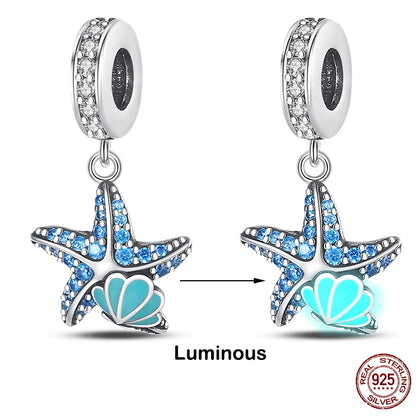 925 Sterling Silver Chameleon Luminous Butterfly Charm Bead – DIY Jewelry
