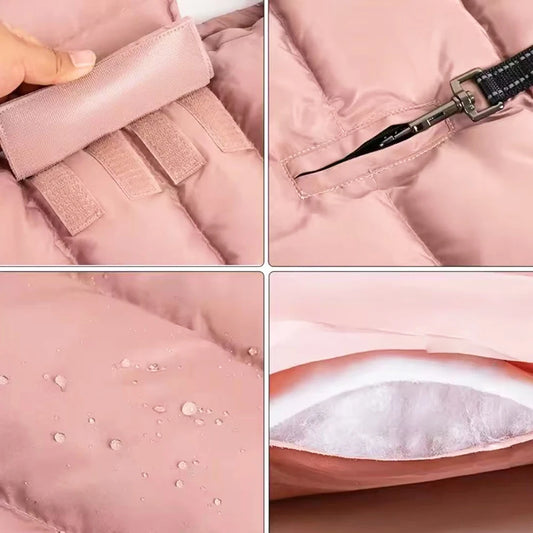 Waterproof & Warm Winter Jacket for Dogs & Cats - Insulated Down Vest