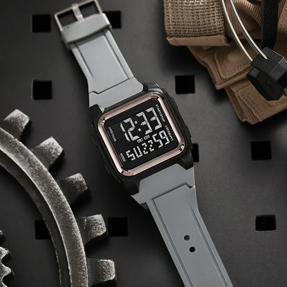 Men's Digital Watches Waterproof Men Sports Watch Luminous Multifunction Clock Outdoor Running Student Fitness Wristwatch - BeeTrendyShop.COM