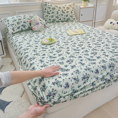 Cartoon Kids Fitted Bed Sheet – Elastic Band Mattress Cover for Single & King Size Children's Bedding
