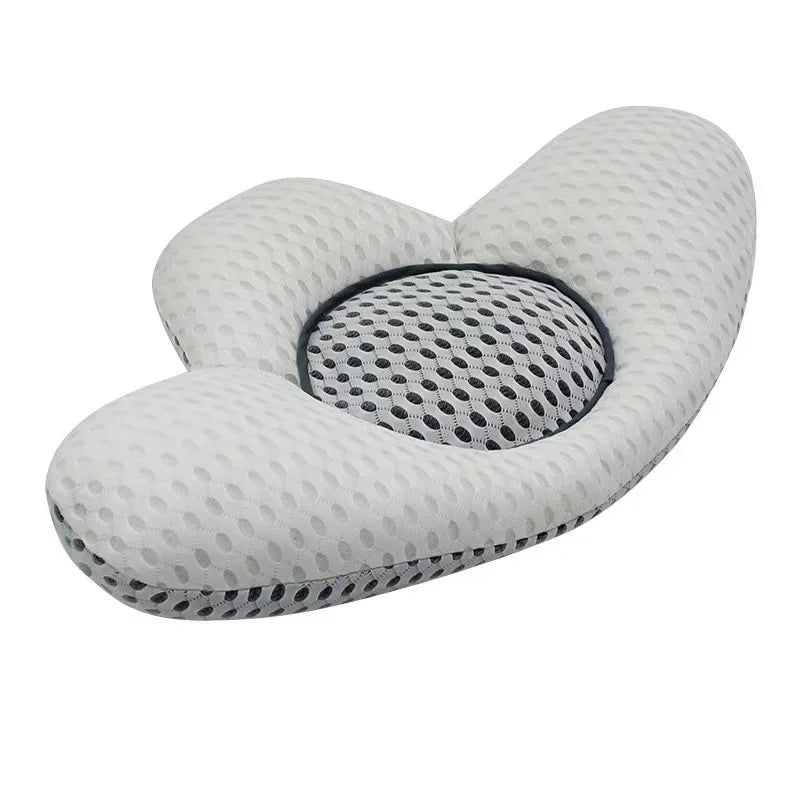 3D Memory Foam Lumbar Support Pillow 54x34cm – Quick Rebound Back Cushion for Bed, Sofa & Office