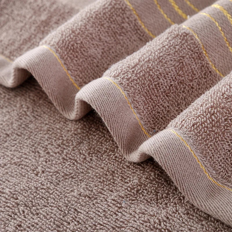 Thickened 100% Cotton Face Towel – Soft, Absorbent & Skin-Friendly for Adults & Kids 34x74cm