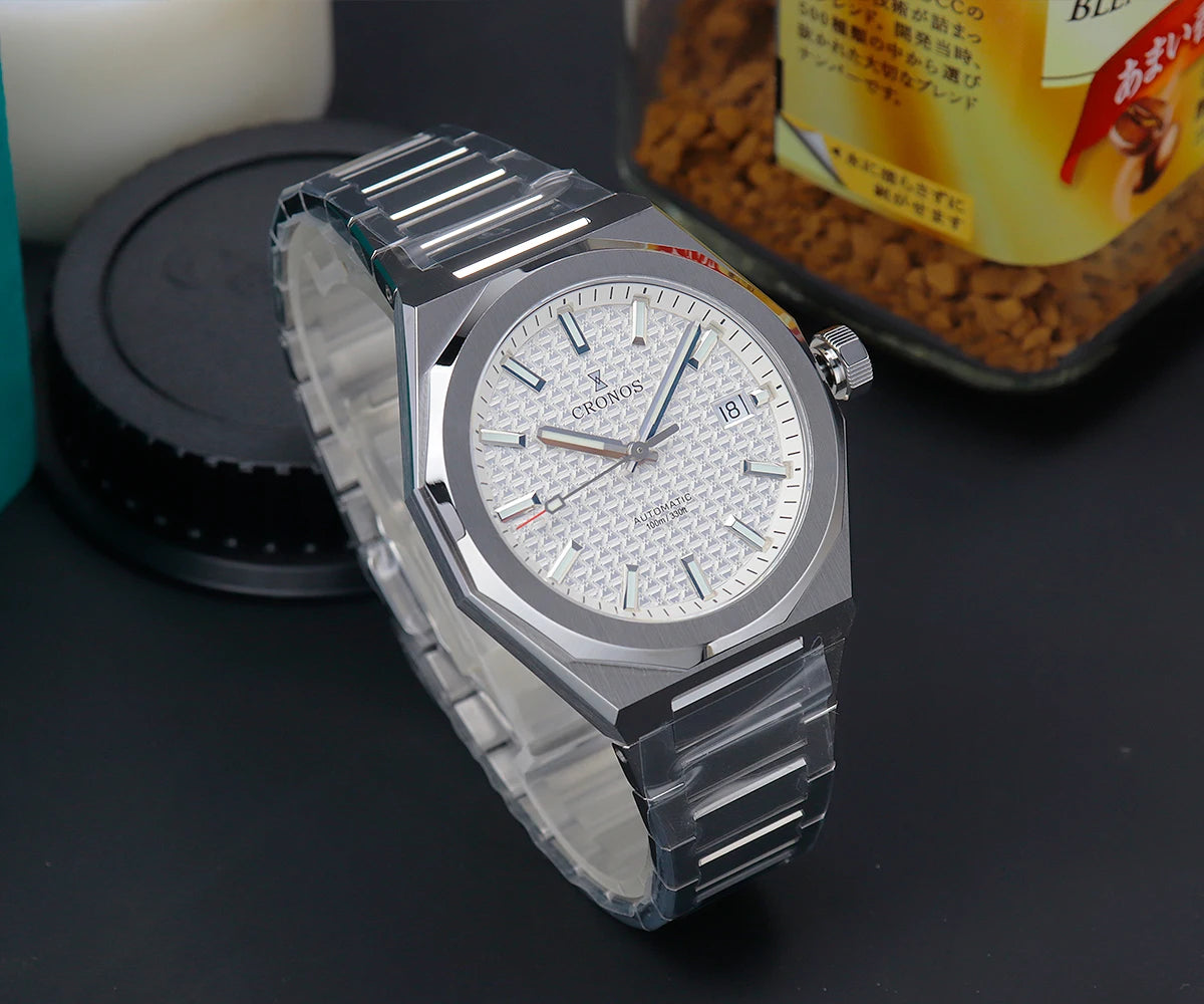 Cronos Luxury Men Watch For Men 39mm Skyline PT5000 SW200 Movement Automatic Wristwatches Sapphire 10ATM See-through Back L6028M