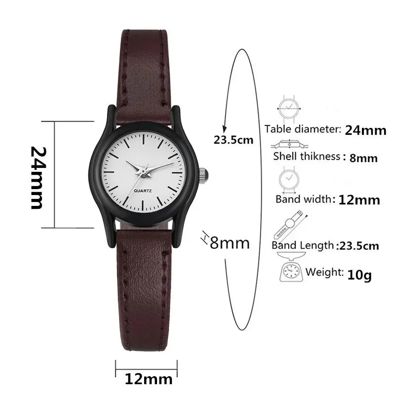 2024 New Couples Watches Leather Strap Minimalist Fashion Quartz Wristwatches Multiple Colors for Loved Ones Gift parejas reloj