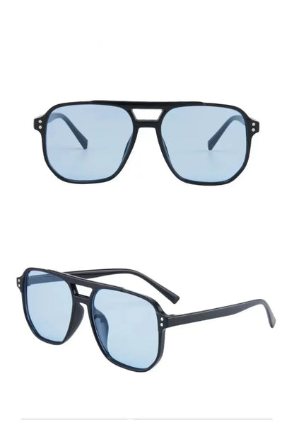 Vintage Oversized Square Sunglasses – UV400 Retro Shades for Men & Women