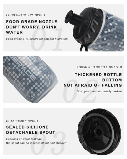 Bicycle Water Bottle 670ml – Dual Layer Thermal Insulated MTB Road Bike Sports Bottle