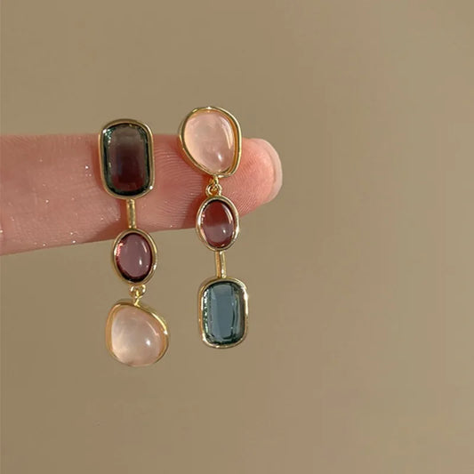 Geometric Dangle Earrings Korean Jewelry High Quality Wholesale