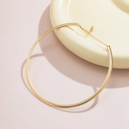 Chunky Circle Torques Choker Necklace – Elegant Women’s Collar