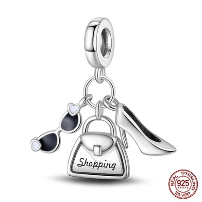 925 Sterling Silver Chameleon Luminous Butterfly Charm Bead – DIY Jewelry