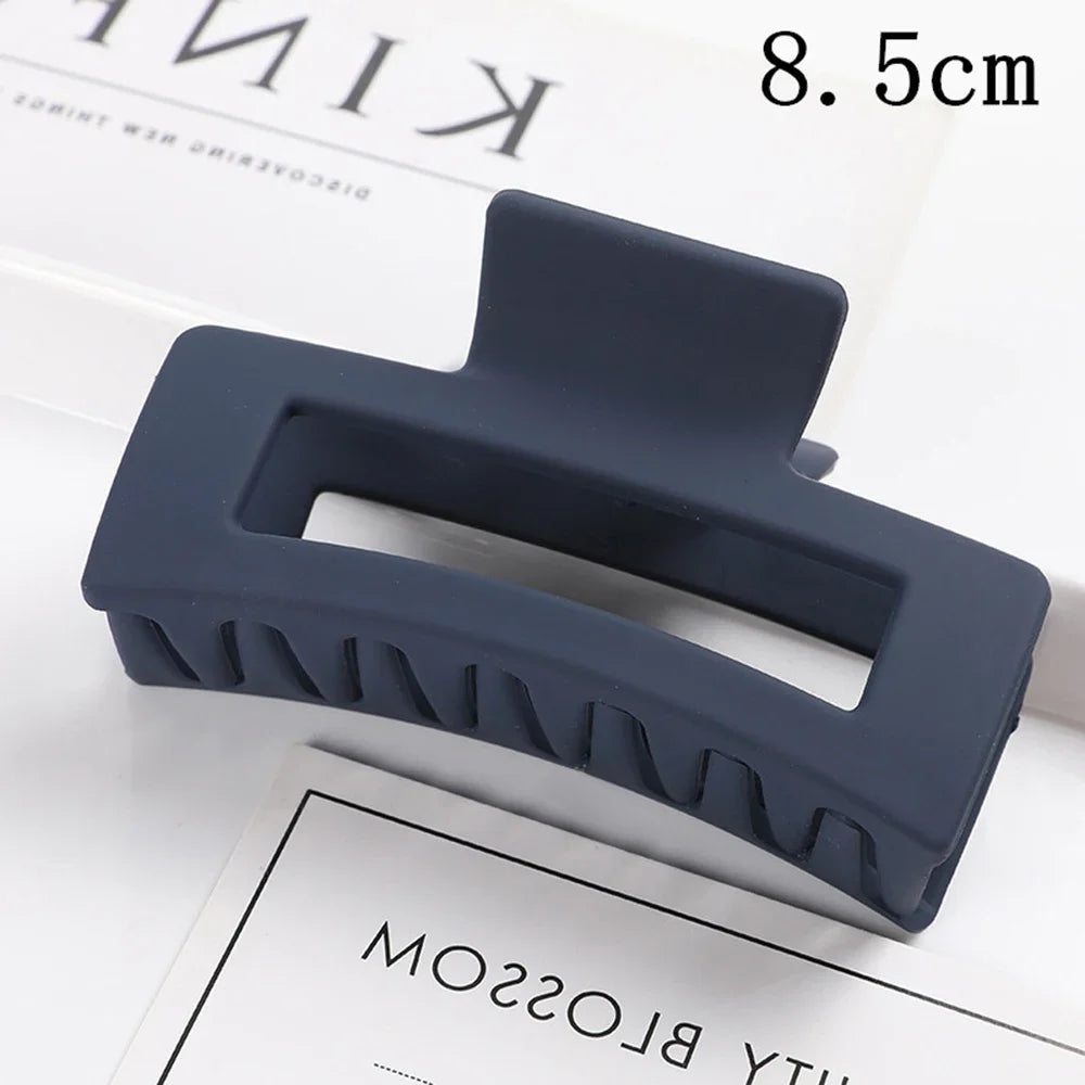 Korean Large Plastic Hair Claw Clip – Fashion Crab Barrette for Women & Girls