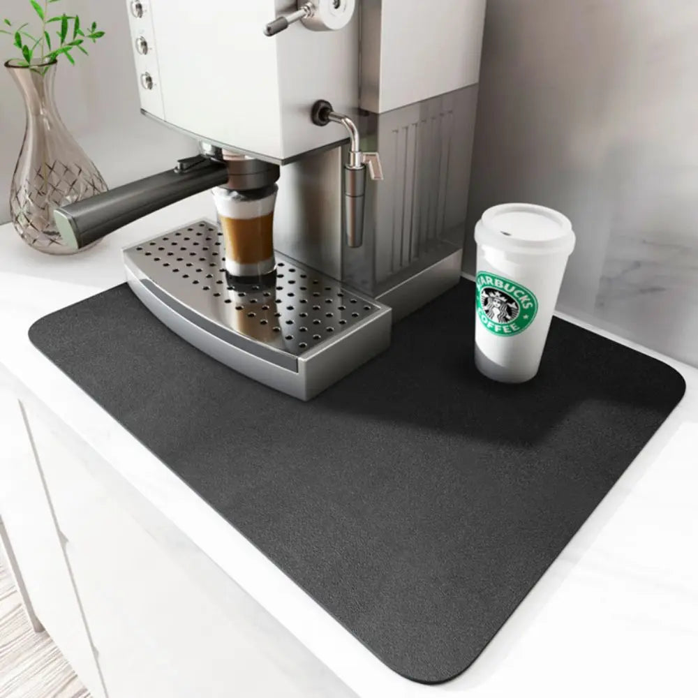 1PCS Home Kitchen Soft Diatomite Absorbent Quick-Drying Draining Mat Desktop Dish Drying Mat Coaster Table Mat - BeeTrendyShop.COM