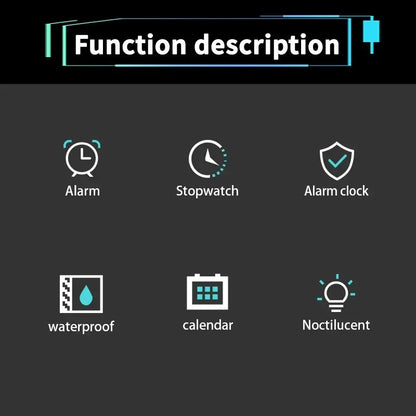 Men's Sports Watches 30M Waterproof Multifunction Clock Outdoor Military Digital Watch Smart Electronic Wristwatch for man Kids - BeeTrendyShop.COM