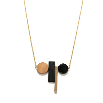 Circular & Square Multilayer Hip Hop Necklace – Long Chain Unisex Jewelry