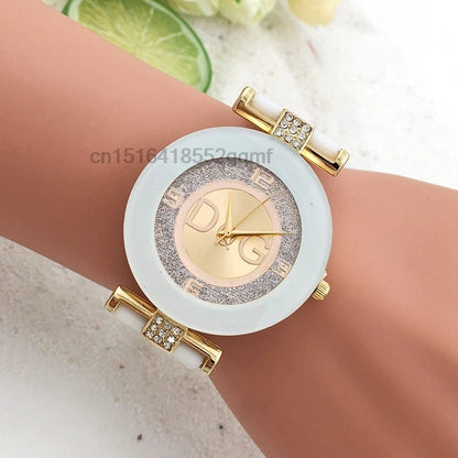 Womens Wristwatch Fashion Men Diamond Quartz Watches Silicone Luxury TVK Brand Relojes Digitales Femme Watch For Women Bracelet - BeeTrendyShop.COM