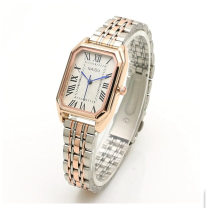 Retro Watches Classic Casual Quartz Dial Leather Strap Band Rectangle Clock Fashionable Wrist Watches for Women Wrist Watch - BeeTrendyShop.COM