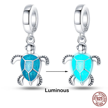 925 Sterling Silver Chameleon Luminous Butterfly Charm Bead – DIY Jewelry