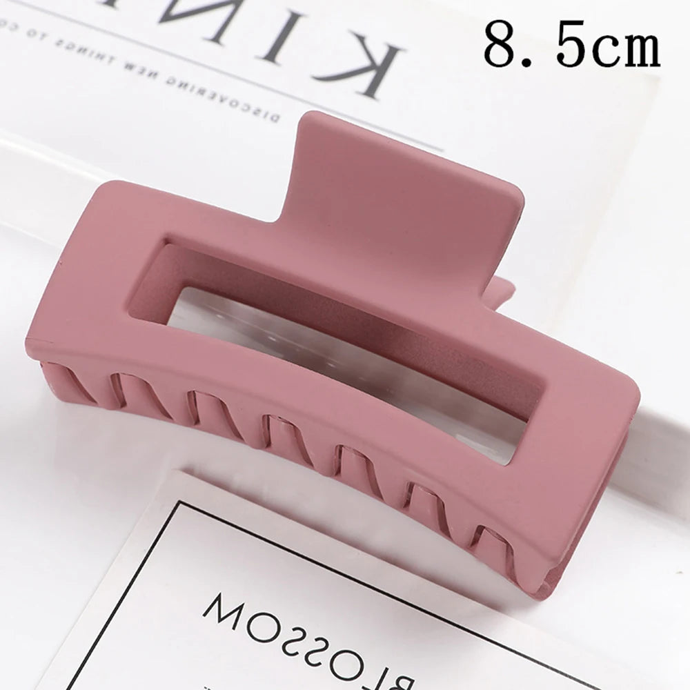 Korean Large Plastic Hair Claw Clip – Fashion Crab Barrette for Women & Girls
