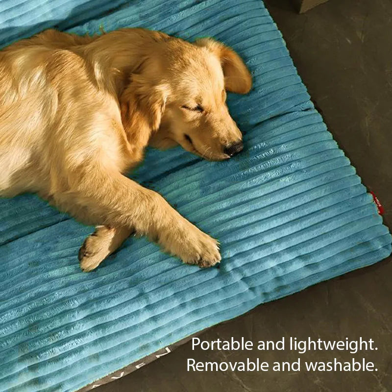 Snuggle Fleece Pet Bed & Blanket - Detachable, Warm Mat for All-Size Dogs & Cats