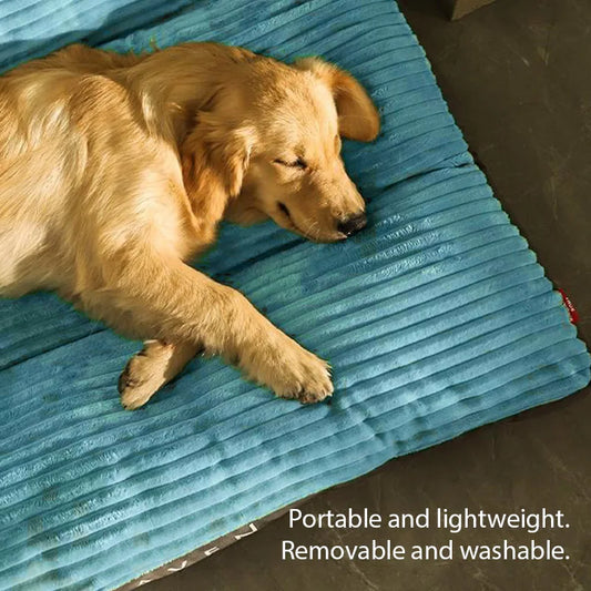 Snuggle Fleece Pet Bed & Blanket - Detachable, Warm Mat for All-Size Dogs & Cats