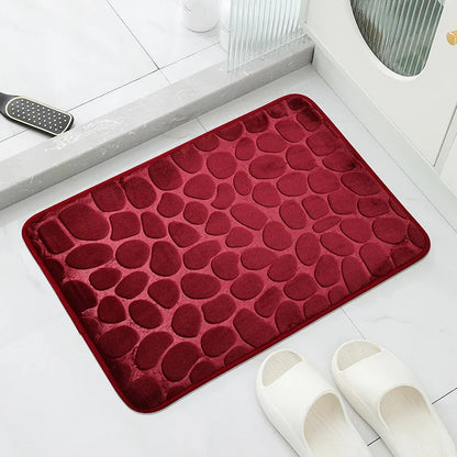 1pc Anti-Slip Cobblestone Floor Mat for Bathroom, and Absorbs Water and Reduces Slips and Falls - BeeTrendyShop.COM