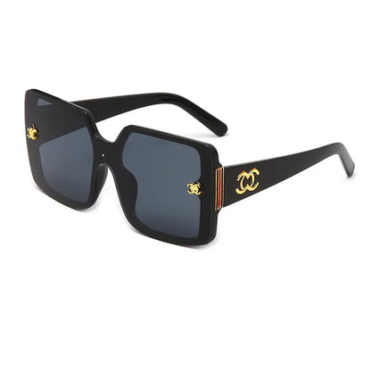MERCELYN Luxury Glamour Sunglasses – UV400 Oversized Square Designer Style