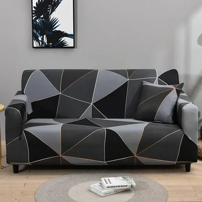 1pc Flower Printed Elastic Sofa Cover Antidirty Spandex Sofa Cover Furniture Protector for Bedroom Office Living Room Home Decor - BeeTrendyShop.COM