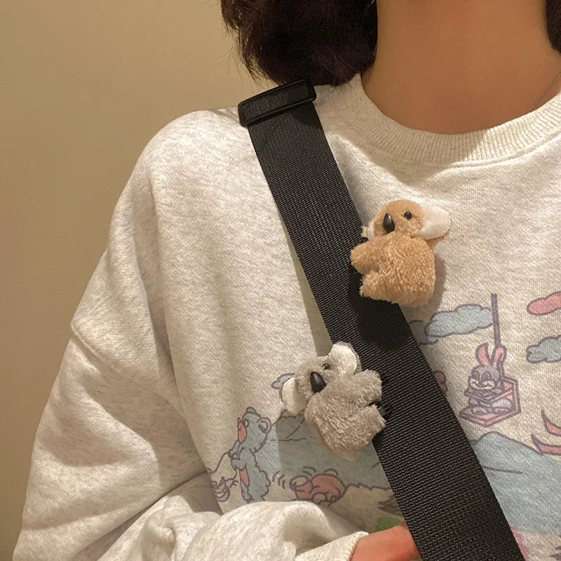3D Plush Koala Hair Claw Clip – Cute Animal Barrette for Women & Girls