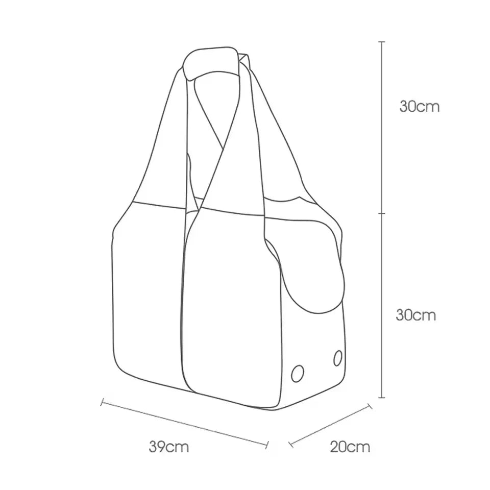 Breathable Pet Carrier Bag – Cat & Dog Travel Shoulder Bag