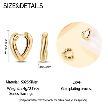 Pandach 925 Silver Pearl Bee Star Moon Stud Earrings – Trending Fashion Jewelry for Women