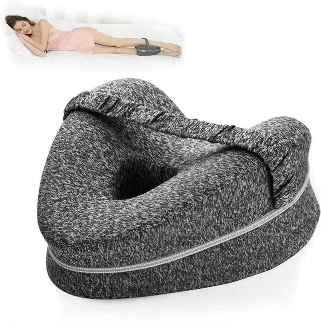 Orthopedic Hip Alignment Knee Pillow – Relieves Back, Hip & Sciatica Pain | Side Sleeper Cushion for Bed & Sofa