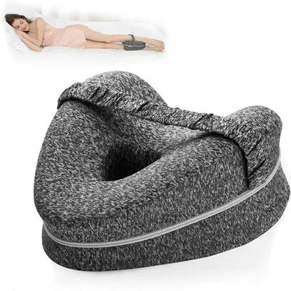 Orthopedic Hip Alignment Knee Pillow – Relieves Back, Hip & Sciatica Pain | Side Sleeper Cushion for Bed & Sofa