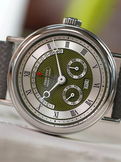 FARASUTE Men's Automatic Mechanical Watch – Flyback Seagull Movement, Sapphire Crystal
