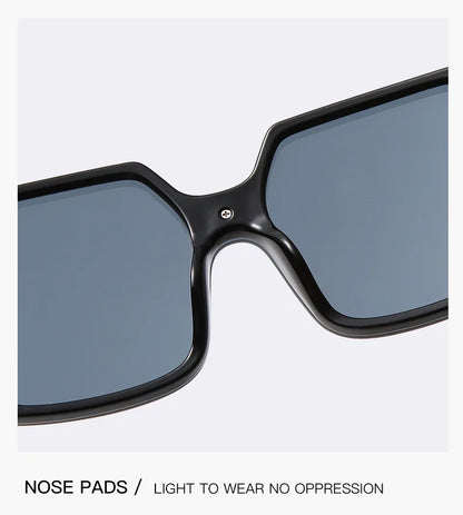 MERCELYN Luxury Glamour Sunglasses – UV400 Oversized Square Designer Style