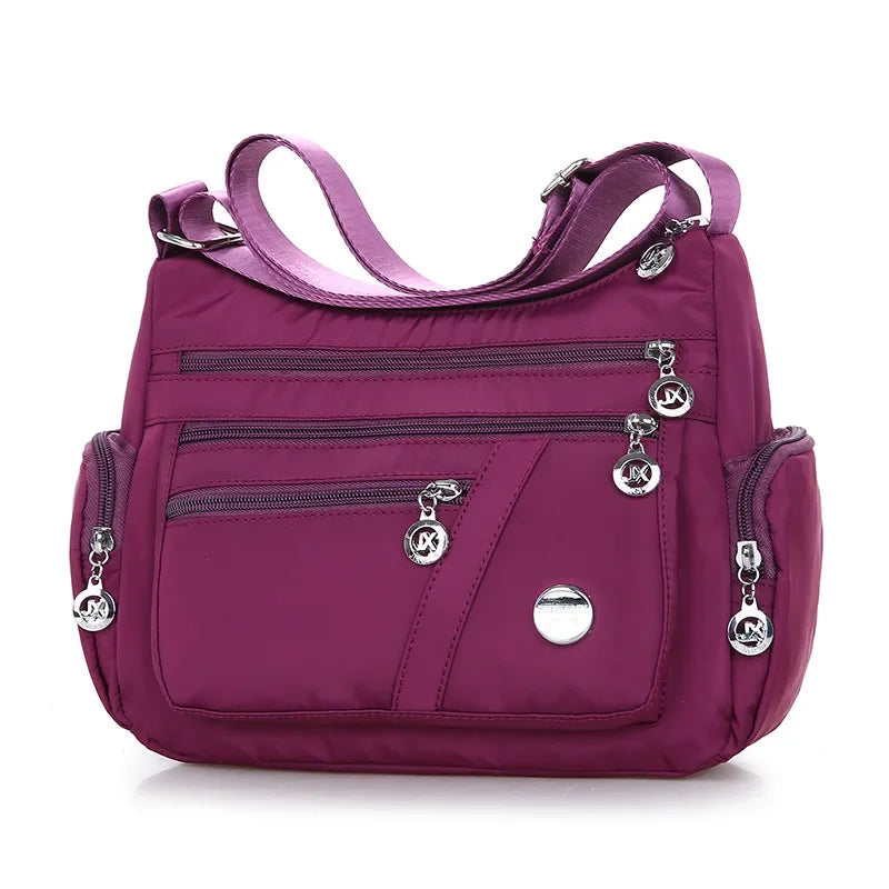 Women's casual large capacity crossbody bag, multifunctional waterproof shoulder bag, shopping handbag - BeeTrendyShop.COM