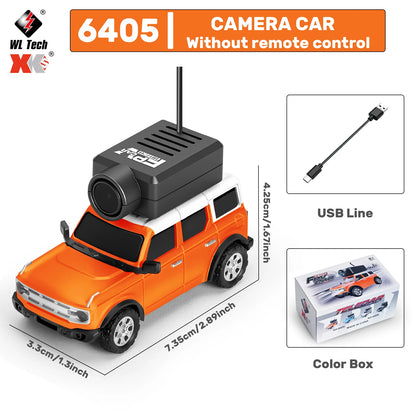WLtoys 1/64 Mini RC Car with 720P FPV Camera – WiFi APP & 2.4G Remote Control (6405/6406)