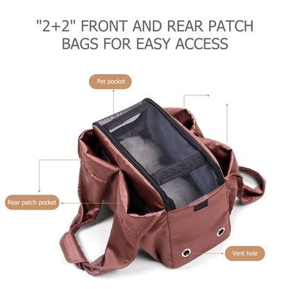 Breathable Pet Carrier Bag – Cat & Dog Travel Shoulder Bag