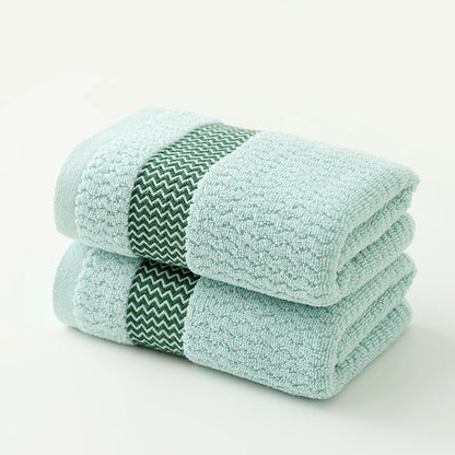 2-Pack Thickened Pure Cotton Towels - Highly Absorbent & Quick-Dry - BeeTrendyShop.COM