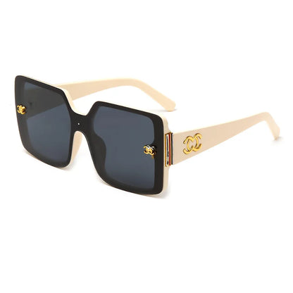 MERCELYN Luxury Glamour Sunglasses – UV400 Oversized Square Designer Style