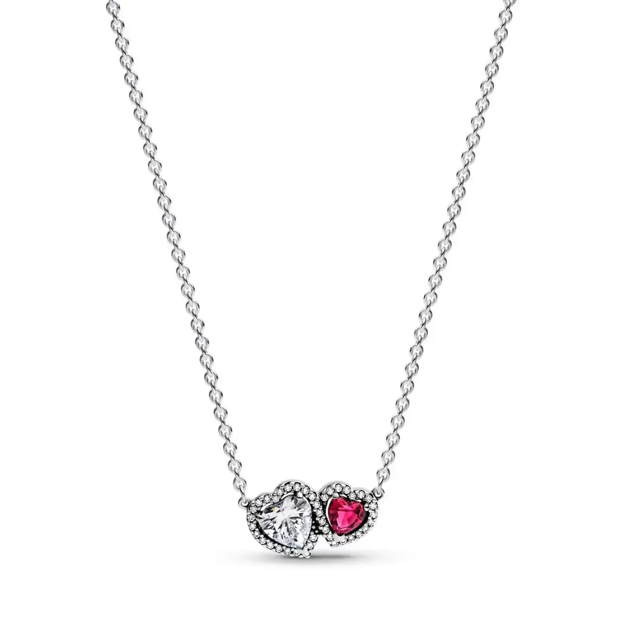 925 Sterling Silver Pink Bow Zircon Jewelry Set – Ring, Earrings, Bracelet & Necklace