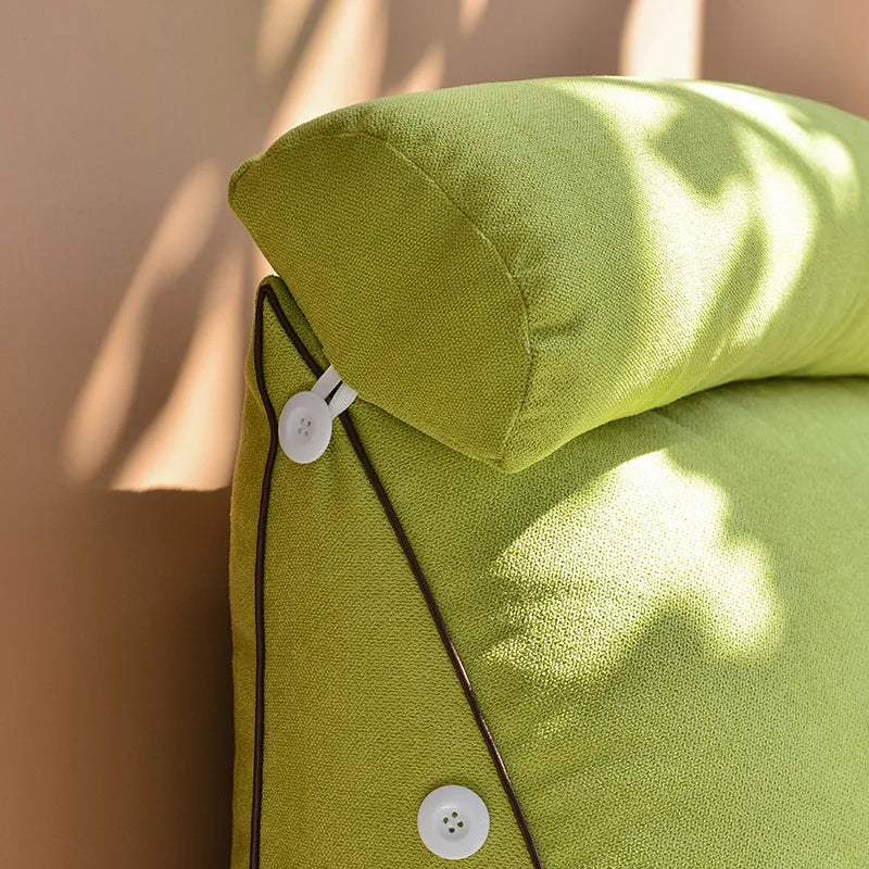 Tatami Triangle Bedhead Backrest Cushion 45 & 60cm – Soft Neck & Waist Support for Sofa & Bed