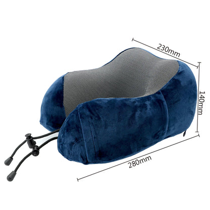 Soft Travel Pillow U Shaped Travel Healthcare Memory Foam Neck Cervical Airplane Pillow Neck Cushion - BeeTrendyShop.COM
