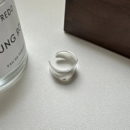 925 Sterling Silver Wide Open Vintage Ring – Handmade Allergy-Free Jewelry