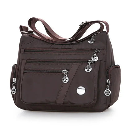 Women's casual large capacity crossbody bag, multifunctional waterproof shoulder bag, shopping handbag - BeeTrendyShop.COM